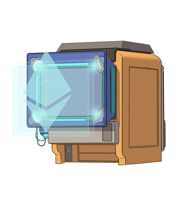 Illustration of a futuristic computer/device.