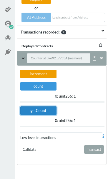 Il nuovo stato dello Smart Contract aggiornato